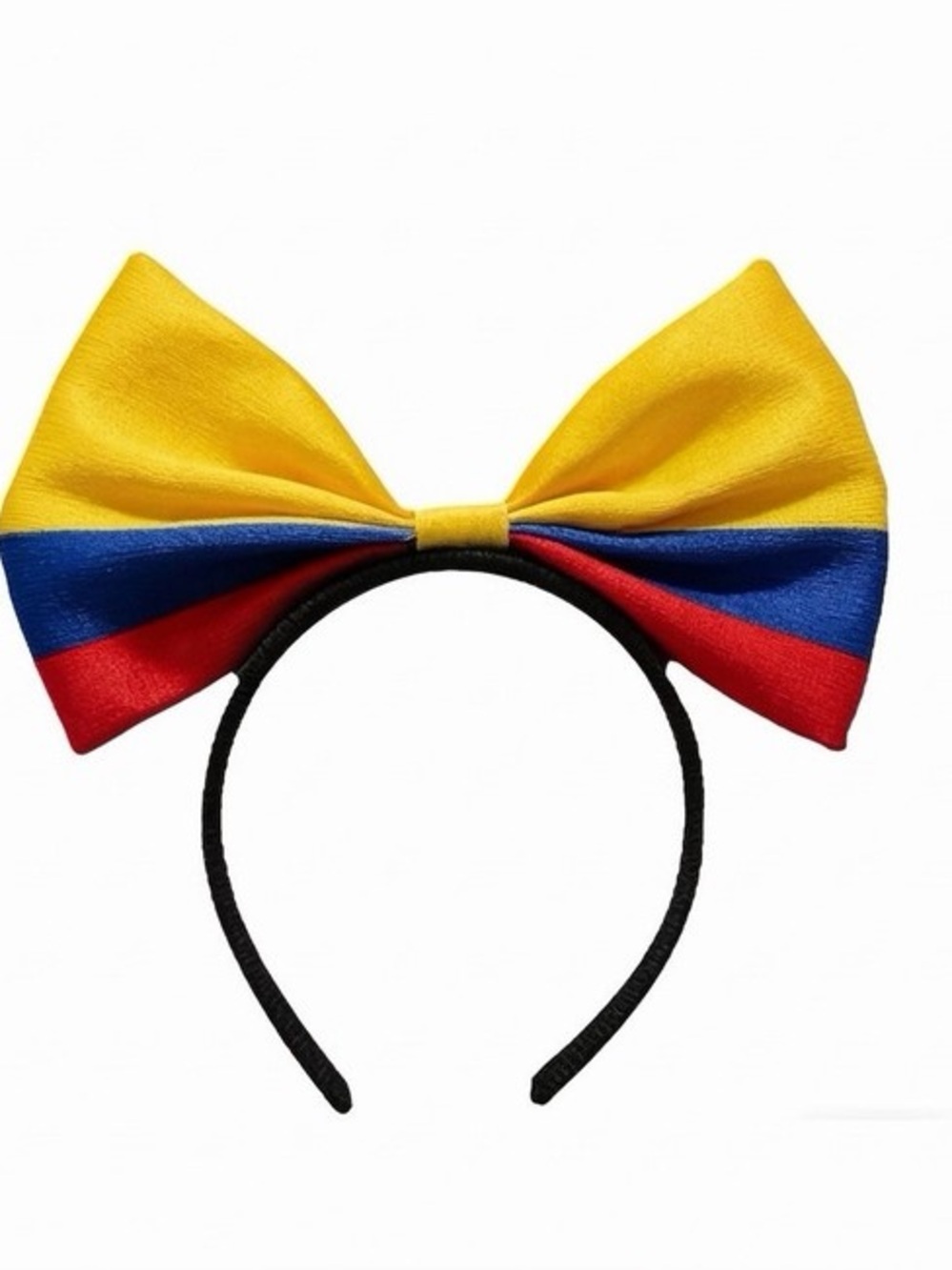 Diadema de  Colombia con moño tricolor